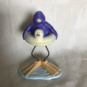 🔥3/$30🔥 Russ Berrie Figurine “Bird Bath Waddles”